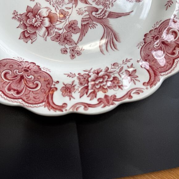 Johnson‎ Brothers Asiatic Pheasant Dinner Plate Red - Picture 2 of 6